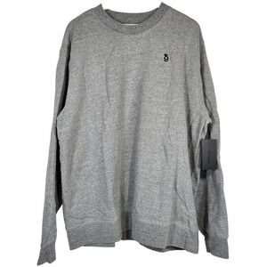 Spiritual Gangster SG‎ Monogram Classic Crew Sweatshirt Gray Size XXL NWT